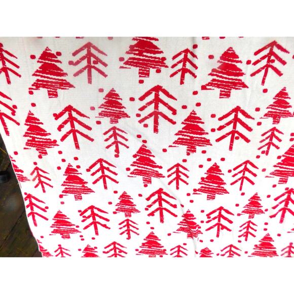 Celerie Kemble Christmas Tree Throw Blanket Reversible 60x72 - Picture 2 of 6